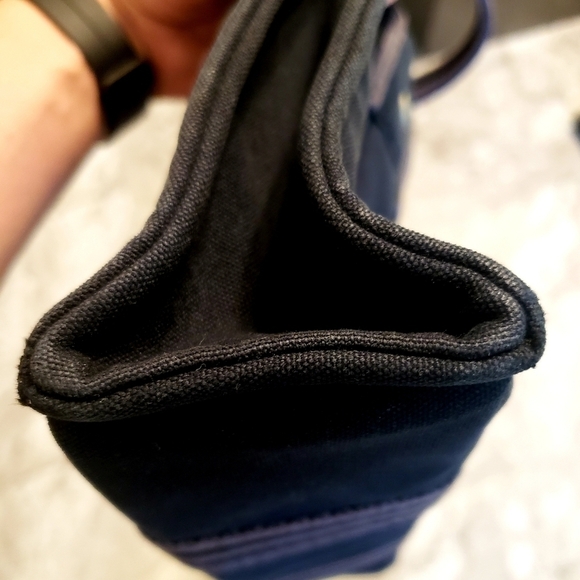 Hermès Herline Fourre Tout PM Gray/Black Tote Bag Small w COA - Picture 4 of 11